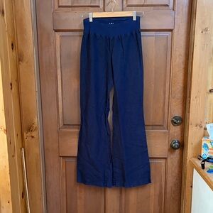 Three Dots Navy Blue Flared Pants Size Medium